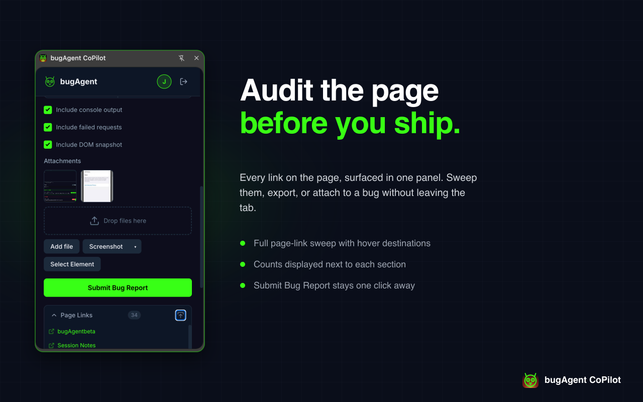 The Page Links resource panel